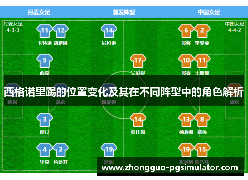 西格诺里踢的位置变化及其在不同阵型中的角色解析